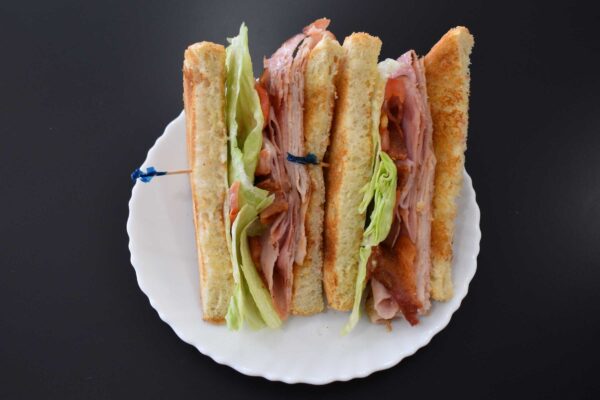 Toasted Club House Sandwich at Davenport Catering
