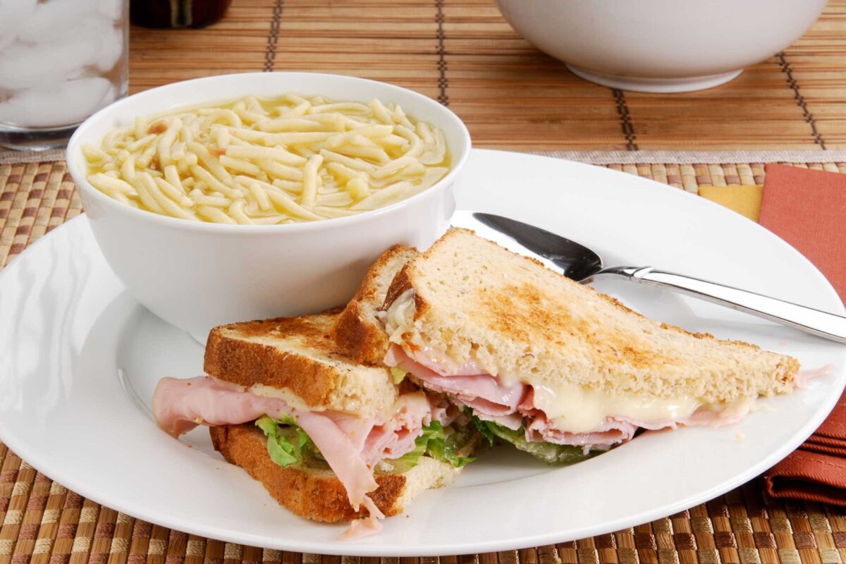 Soup and Sandwich at Davenport Catering